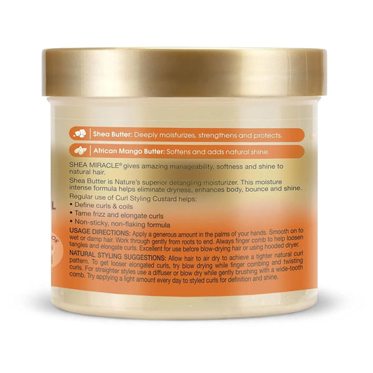 African Pride Shea Butter Moisture Intense Curl Styling Custard - 340g/12Oz