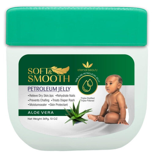 Soft & Smooth Petroleum Jelly - Aloe Vera, Lavender, Baby Scent, Cocoa Butter, shea Butter - 13oz