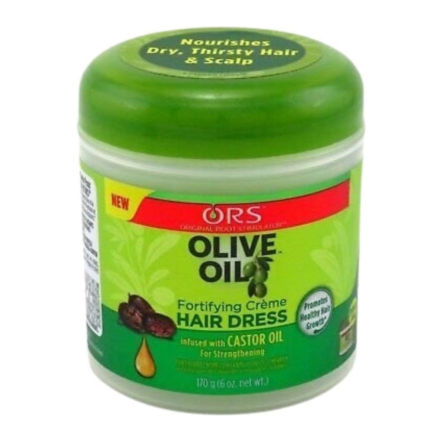 Organic Root Stimulator Olive Oil Hair Dress Creme 170g jar for dry relaxed and natural hair