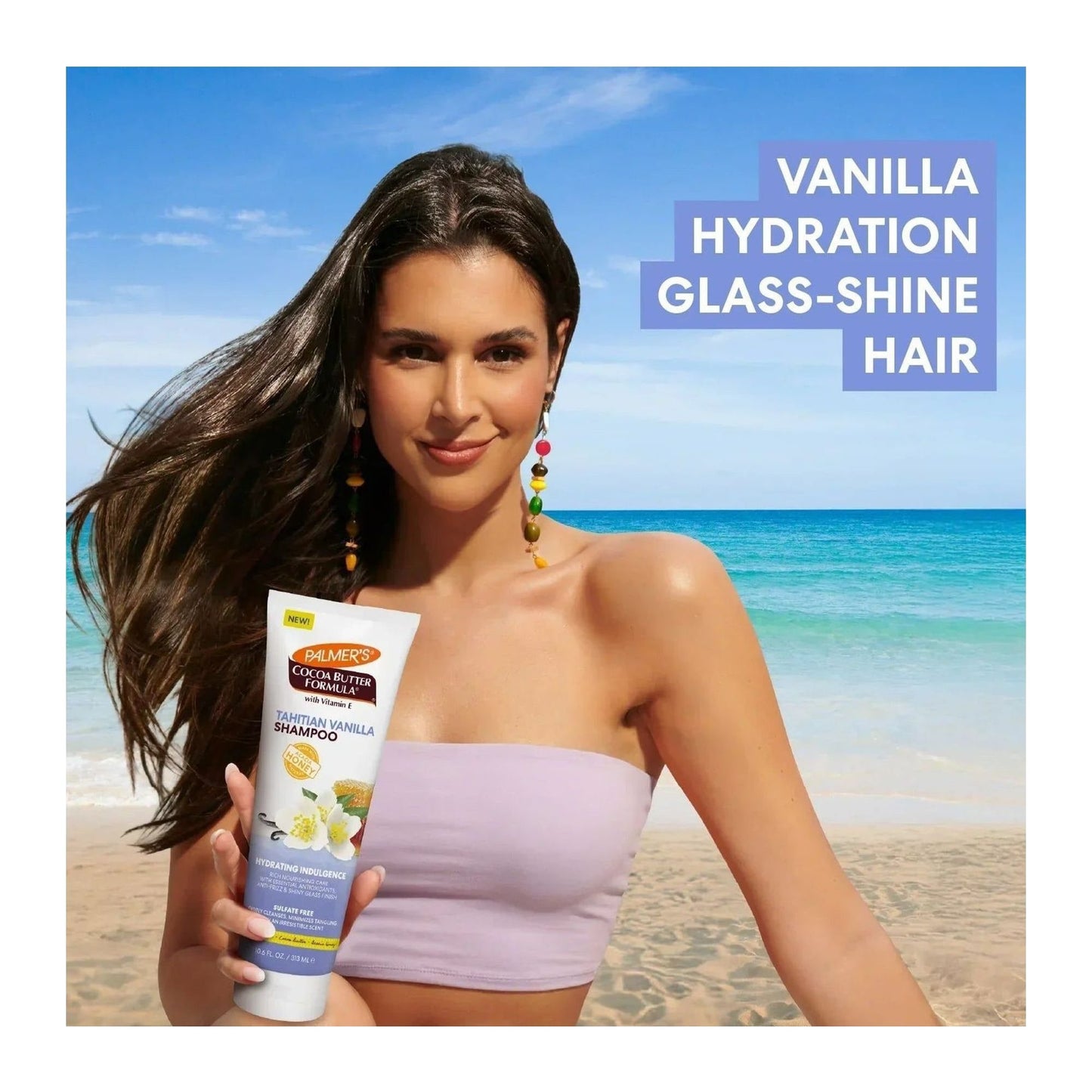 Palmers Cocoa Butter Formula Tahitian Vanilla Hydrating Shampoo 313ml bottle
