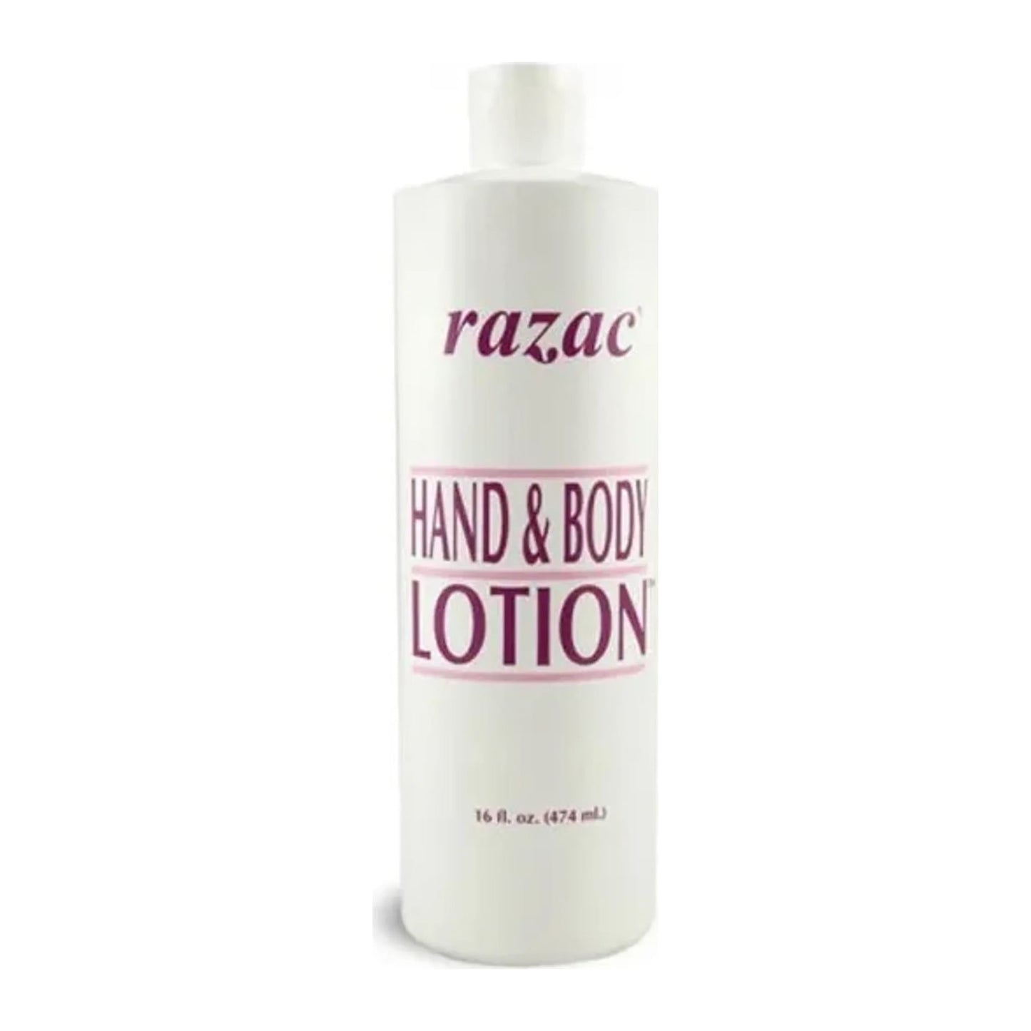 Razac Hand and Body Lotion 16oz bottle, non-greasy moisturiser for dry skin