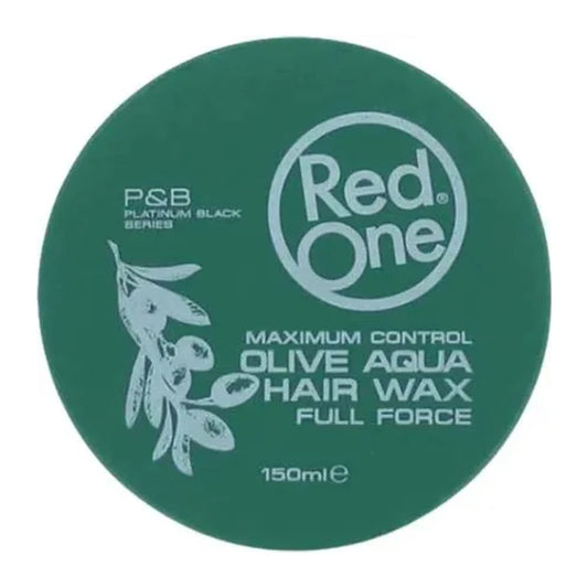 Red One Olive Aqua Hair Wax Full Force 5oz 150ml tub