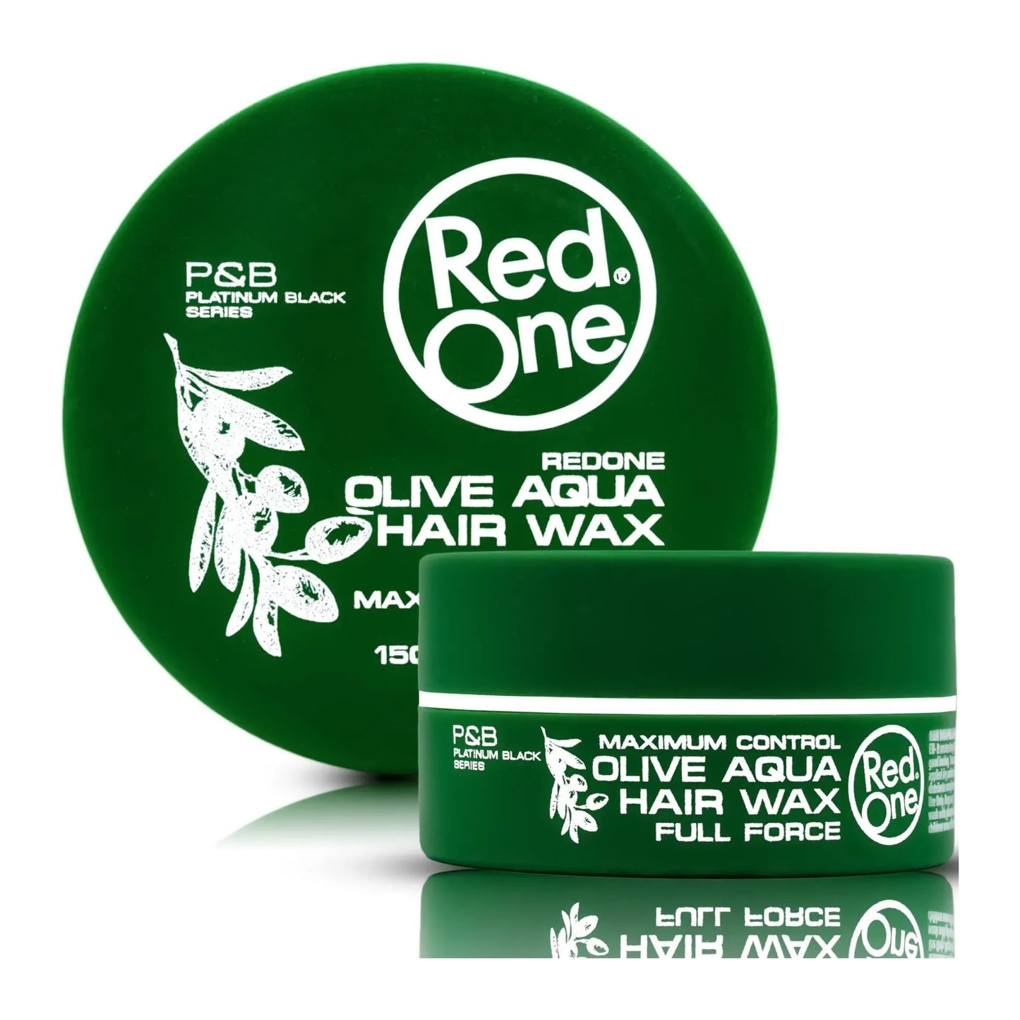 Red One Olive Aqua Hair Wax Full Force 5oz 150ml tub