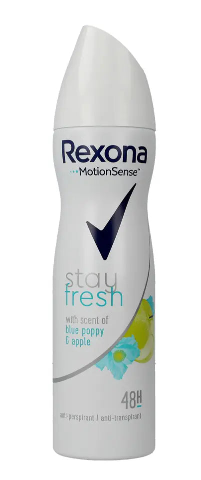 Rexona Stay Fresh Woman Deodorant Spray Blue Poppy & Apple 150ml