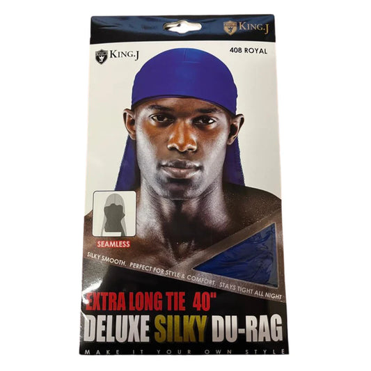 King J Extra-Long Tie 40"Deluxe Silky Du-Rag
