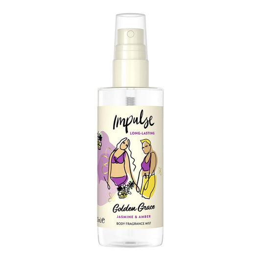 Impulse Golden Grace Jasmine & Amber Body Fragrance Mist 100ml