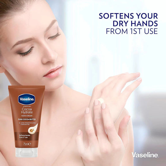 Vaseline Hand Cream Intensive Care Pure Cocoa Butter 75ml