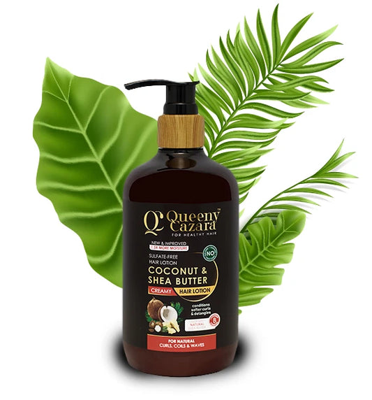 Queeny Cazara Coconut & Shea Butter Creamy Hair Lotion 350 ml