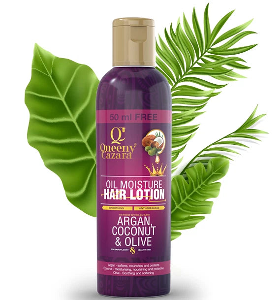 Queeny Cazara Argan Coconut & Olive Oil Moisture Hair Lotion 250ml
