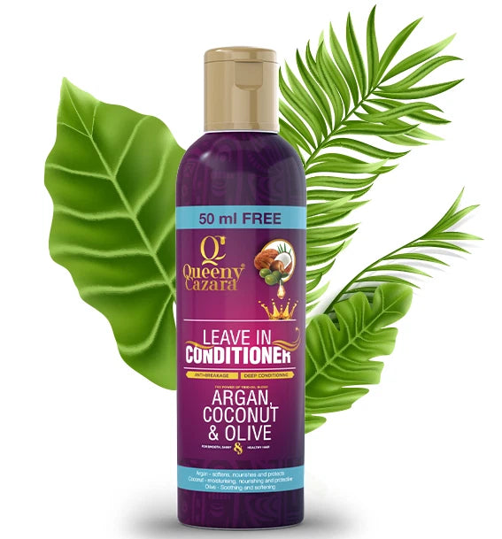 Queeny Cazara Argan Coconut & Olive Leave In Conditioner 250ml