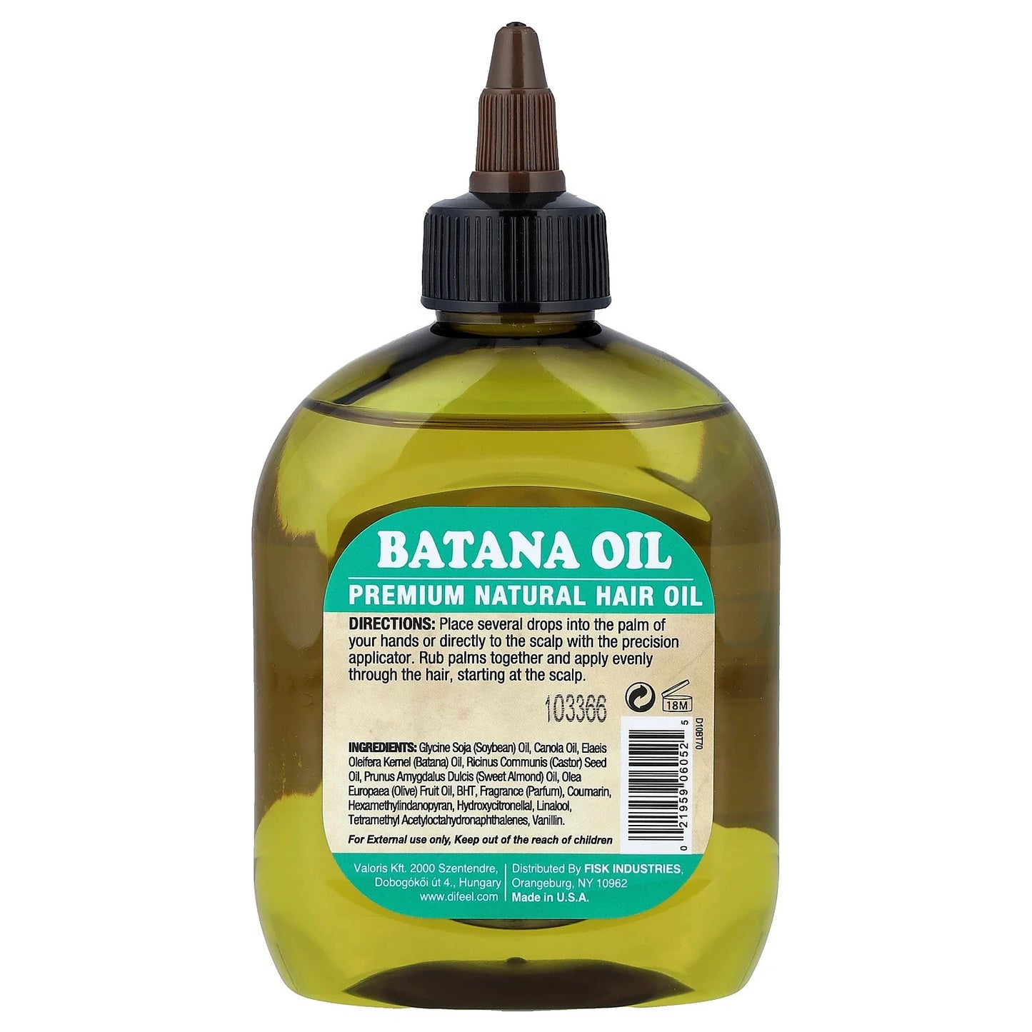 Difeel Batana Premium Hair Oil, 7.1 fl oz