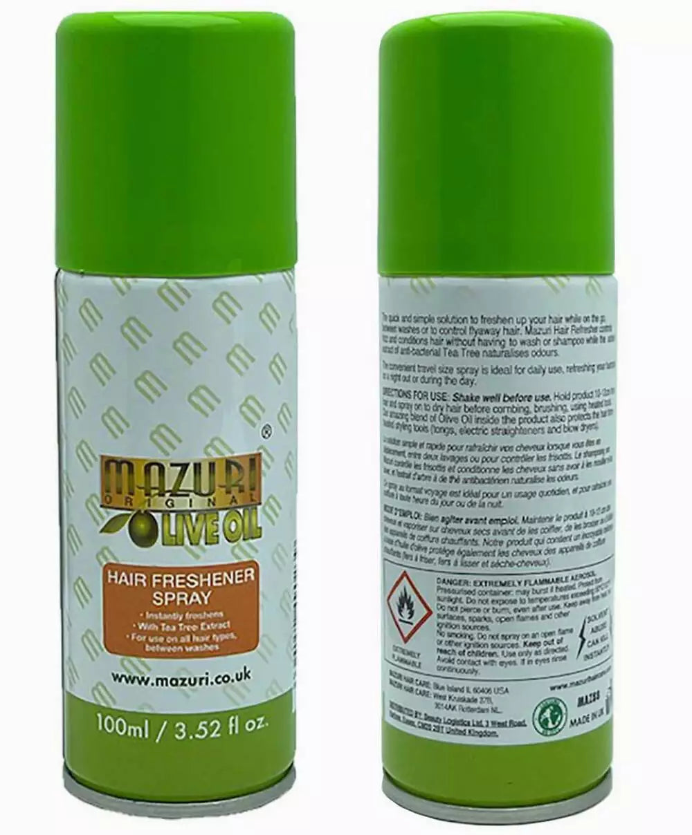 Mazuri Olive Oil Hair Freshener Spray 100ML / 3.5OZ