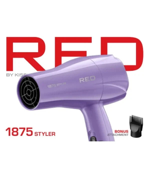 Red By Kiss 1875 Styler Hairdryer With Bonus Attachment