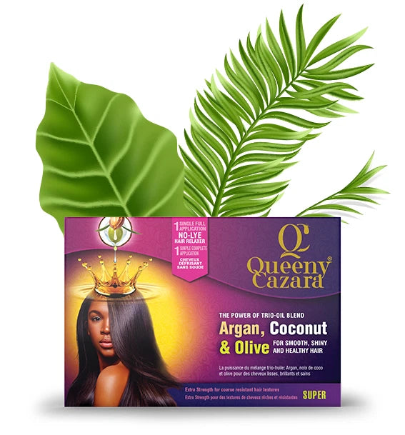 Queeny Cazara Argan Coconut & Olive No -Lye Relaxer
