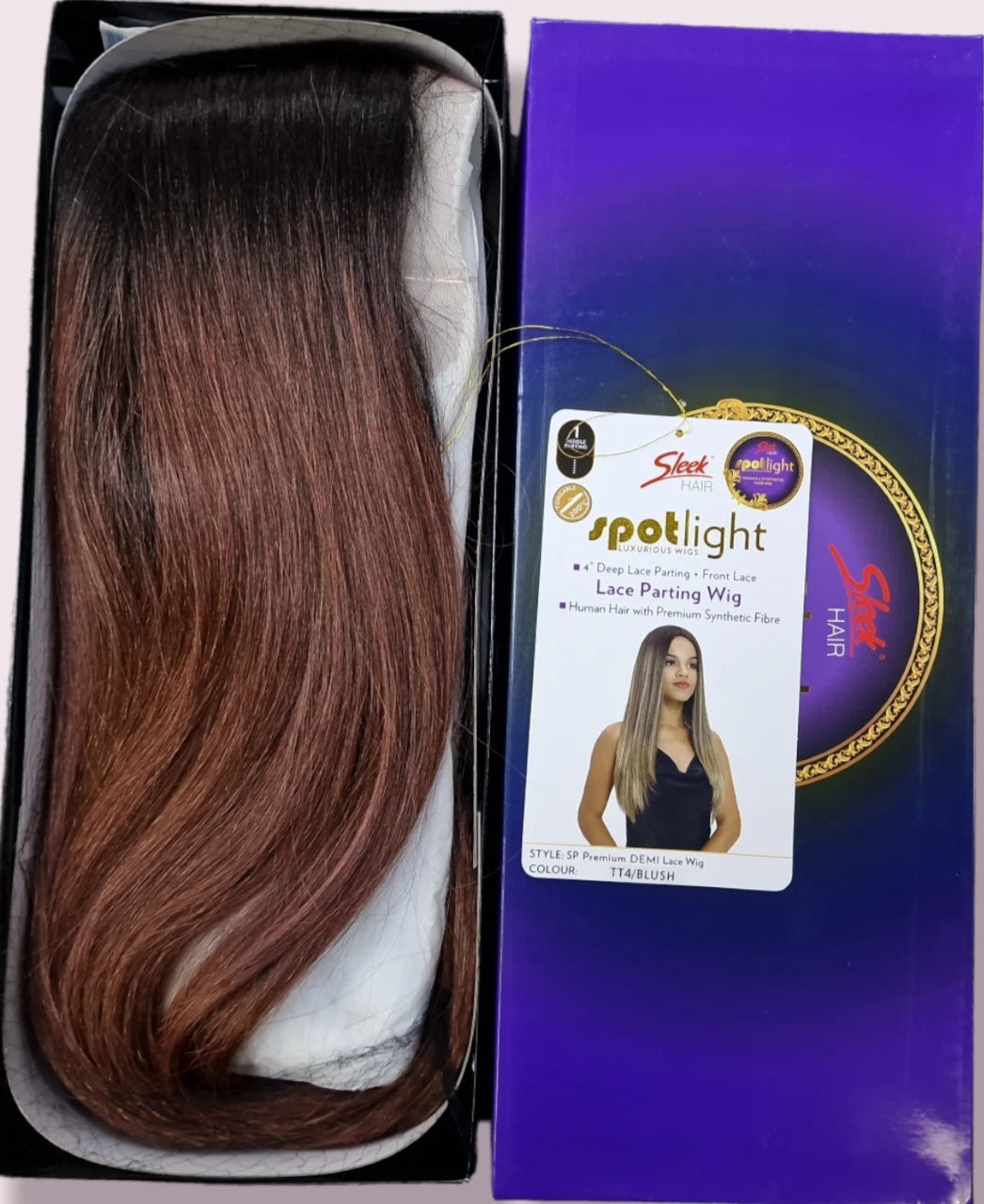 Sleek Spotlight Demi Blended Human Hair Lace Front Wig 25