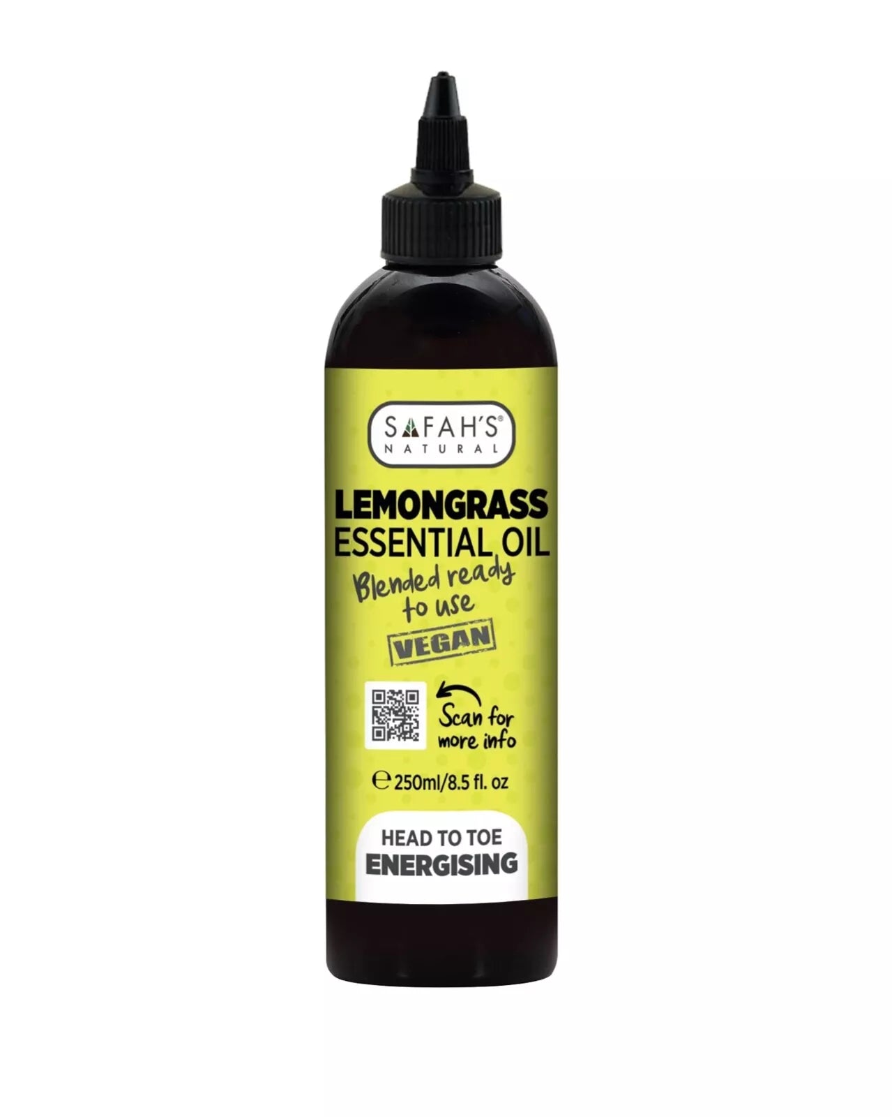 Safahs Natural Lemongrass Essential Oil 250ML