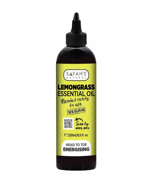 Safahs Natural Lemongrass Essential Oil 250ML