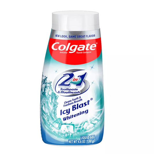 Colgate 2 in 1 Icy Blast Whitening Toothpaste & Mouthwash 100ml