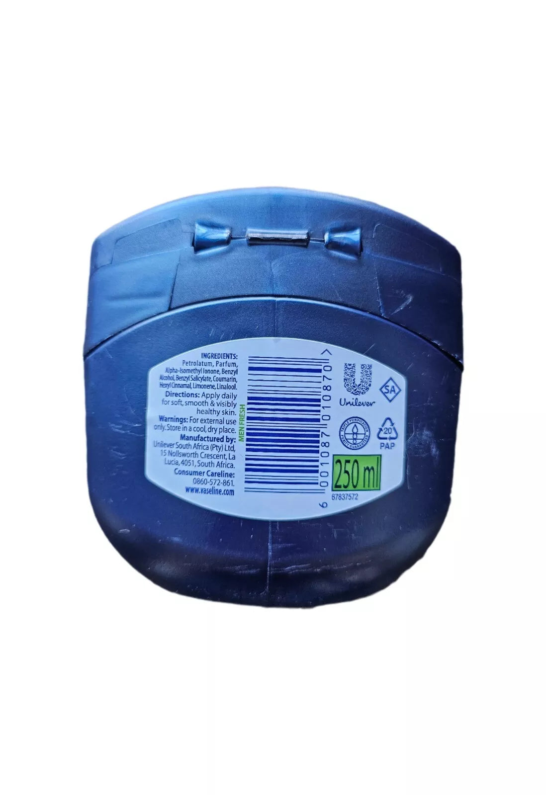 Vaseline Blue Seal Men Fresh Petroleum Jelly 250ml