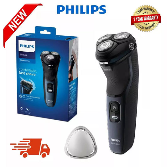 Philips Series 3000 Wet or Dry Electric Shaver - Storm Blue