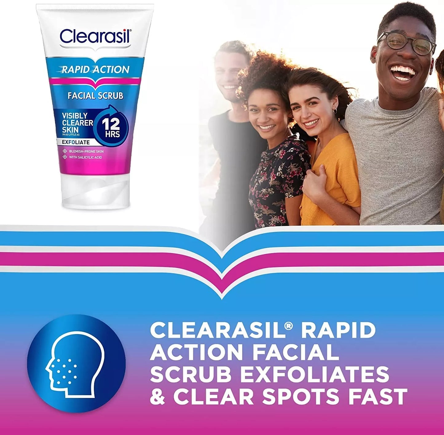 Clearasil Rapid Action Scrub - 12 Hrs - 125ML