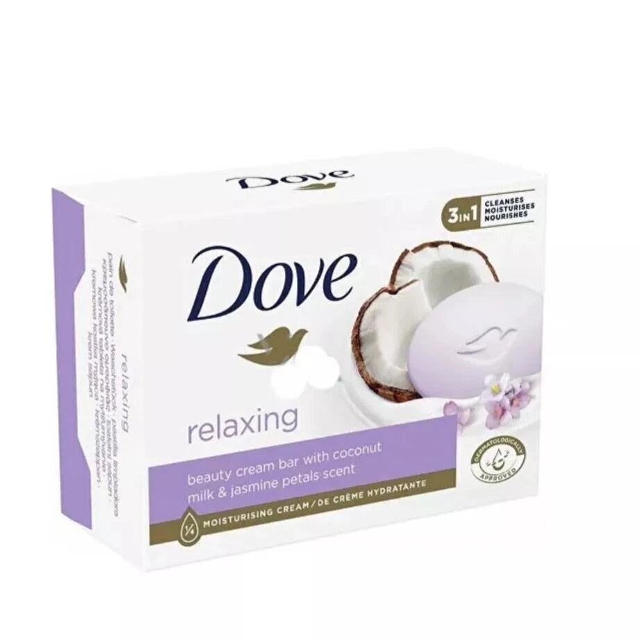 DOVE Relaxing Soap Bar Coconut Milk & Jasmine Petals Scent 90g