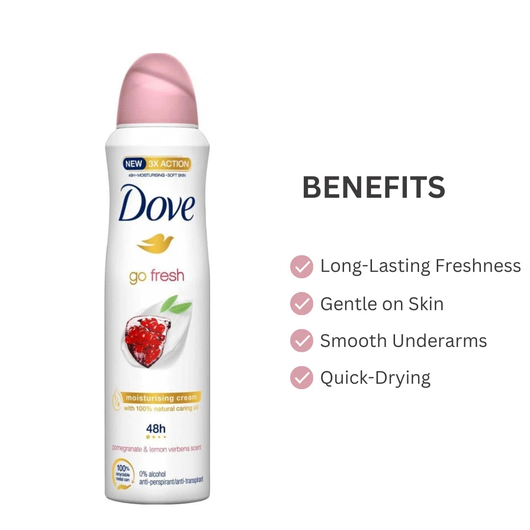 Dove Go Fresh Pomegranate Antiperspirant Deodorant Spray 250ml