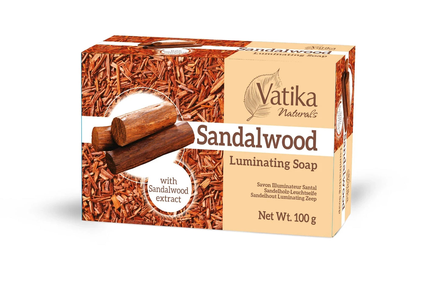 Vatika Sandalwood Luminating Soap 100g