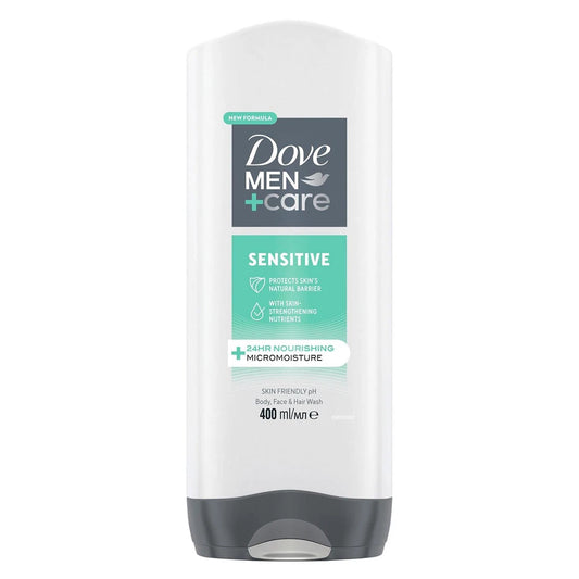 Dove Men+Care 3-in-1 Body, Face & Hair Wash Hydrating Sensitive 400ml