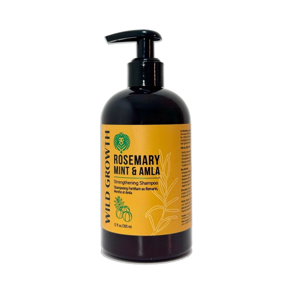 Wild Growth Rosemary Mint & Amla Strengthening Shampoo 355ml