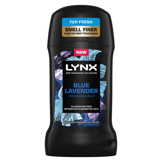 Lynx Deodorant Stick Blue Lavender with 72Hrs Freshness 50ml