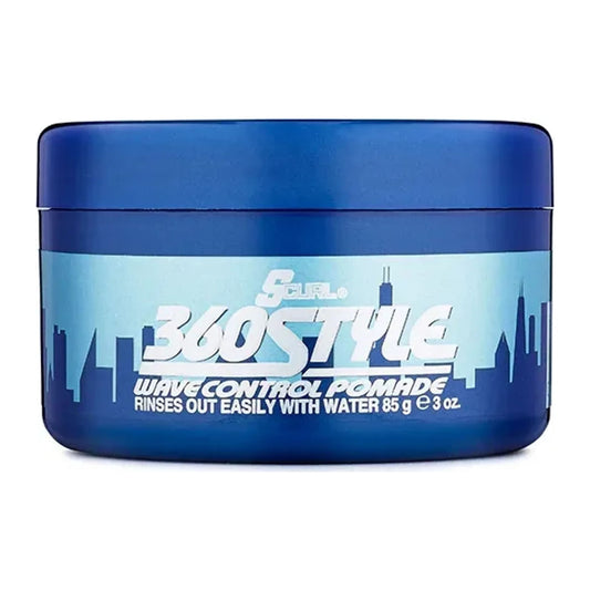Lusters S-Curl 360 Style Wave Control Pomade 85g firm hold wave styling wax tub