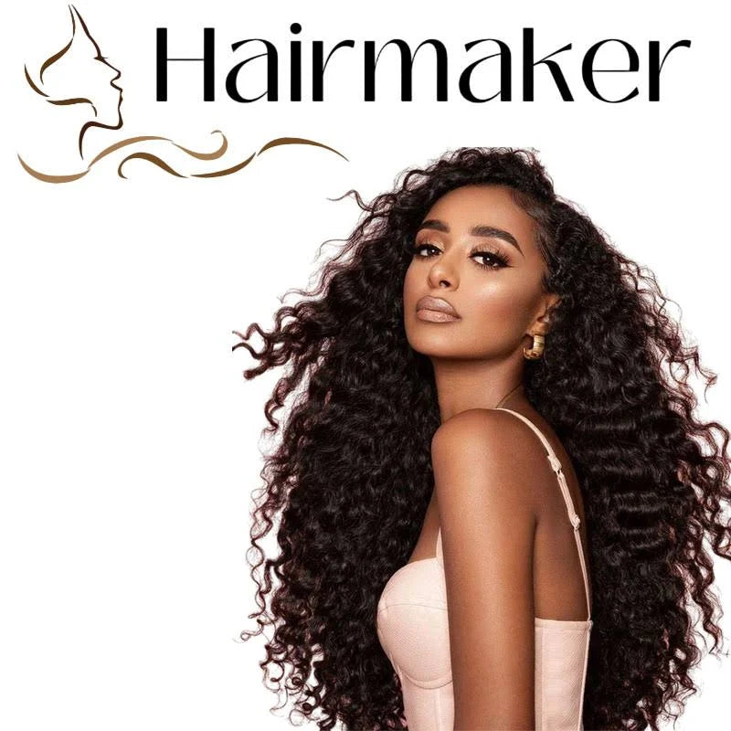 HairMaker Brazilian Luxury Pack Human Hair Deep Wave Weave