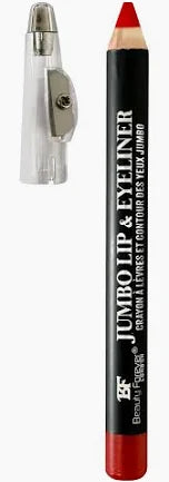 Beauty Forever Jumbo Lip Liner & Eyeliner Pencil with Sharpener, Long lasting Creamy Formula
