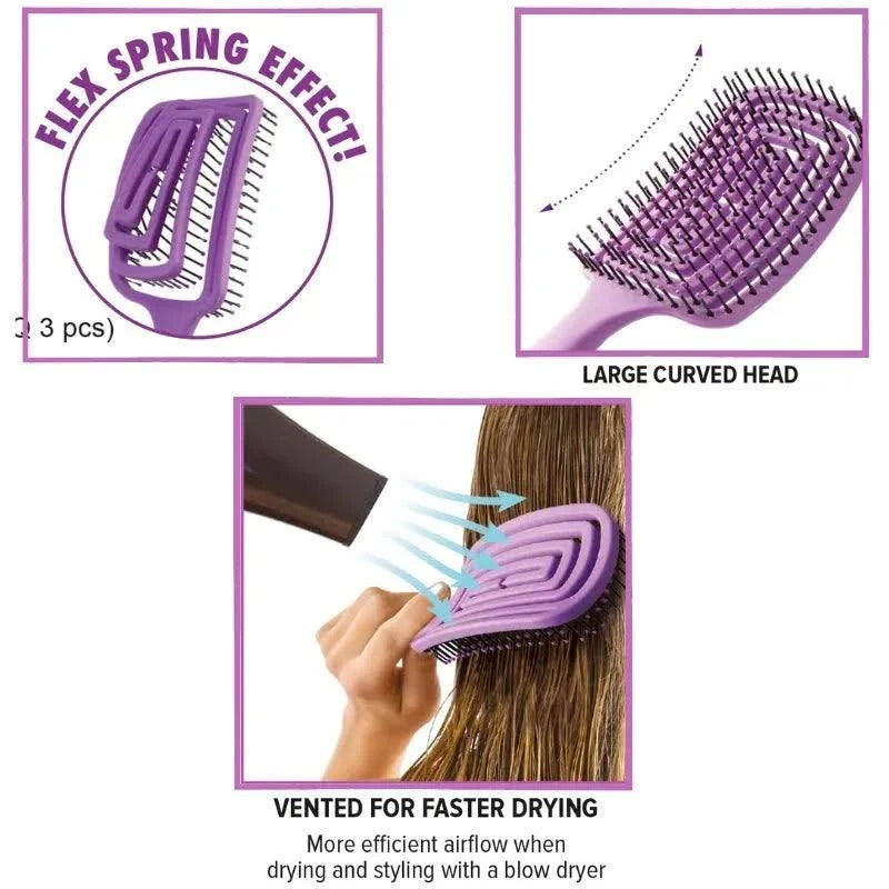Absolute Hot Detangling & Dry Flex Touch Vented Brush