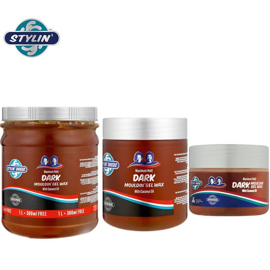 Stylin Dredz Dark Mouldin Gel Wax Loc n Twist Gel/Dreadlock Maximum Hold