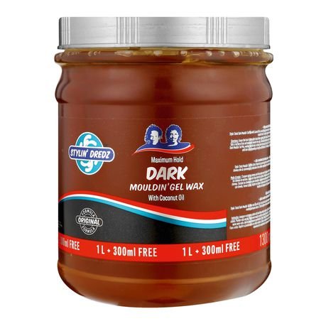 Stylin Dredz Dark Mouldin Gel Wax Loc n Twist Gel/Dreadlock Maximum Hold
