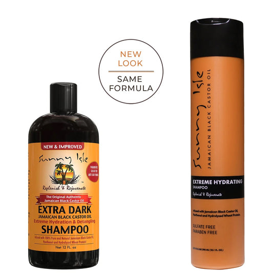 Sunny Isle Extra Dark Jamaican Black Castor Oil 12-Ounce Extreme Hydration & Detangling Shampoo