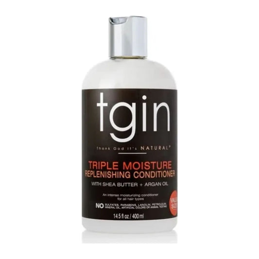 TGIN Replenishing Conditioner For Natural Hair 384ml bottle with shea butter and sweet almond oil