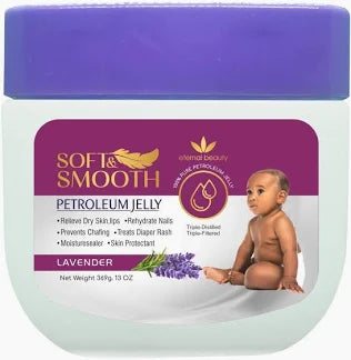 Soft & Smooth Petroleum Jelly - Aloe Vera, Lavender, Baby Scent, Cocoa Butter, shea Butter - 13oz