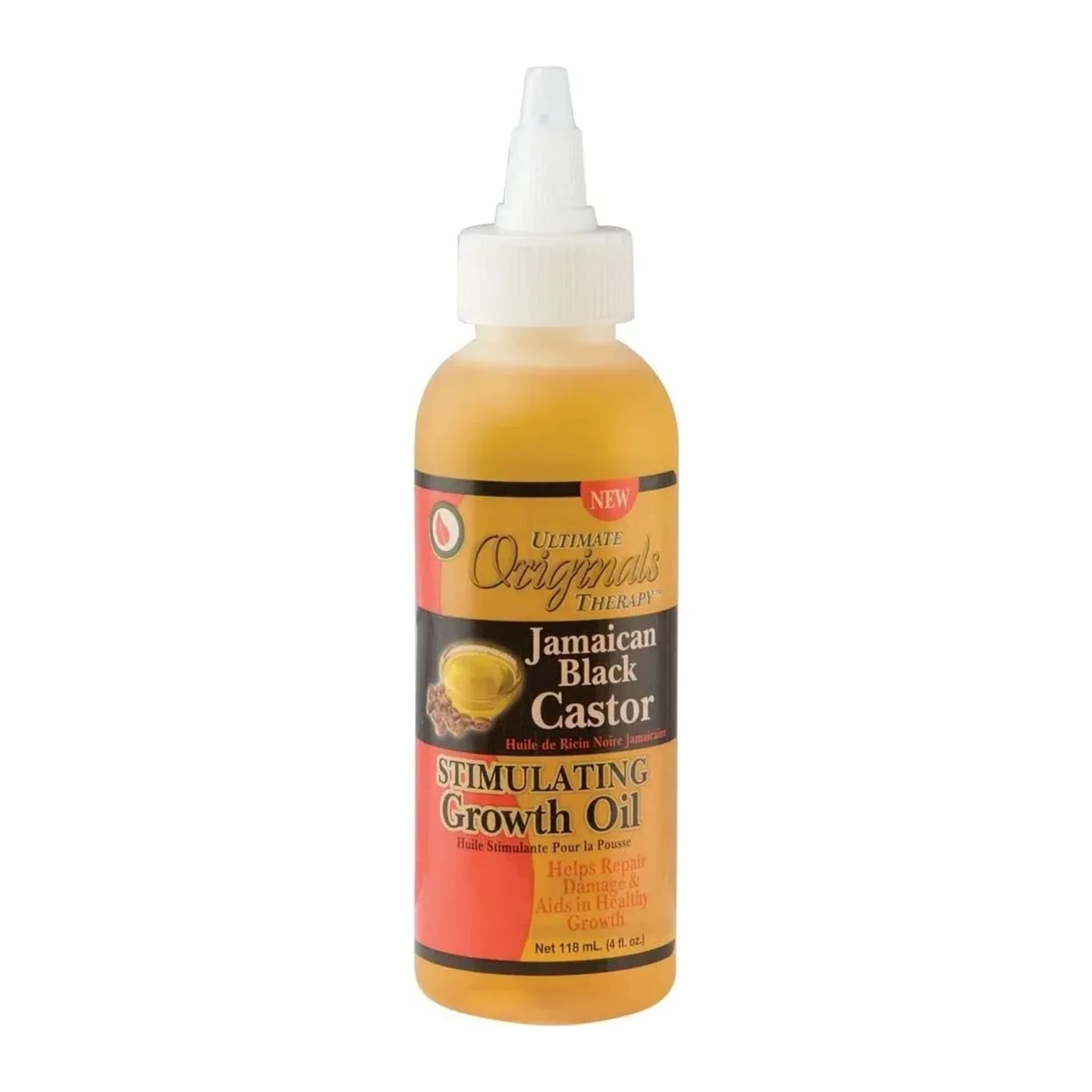 Ultimate Organics Jamaican Black Castor Oil with peppermint and rosemary 118ml bottle