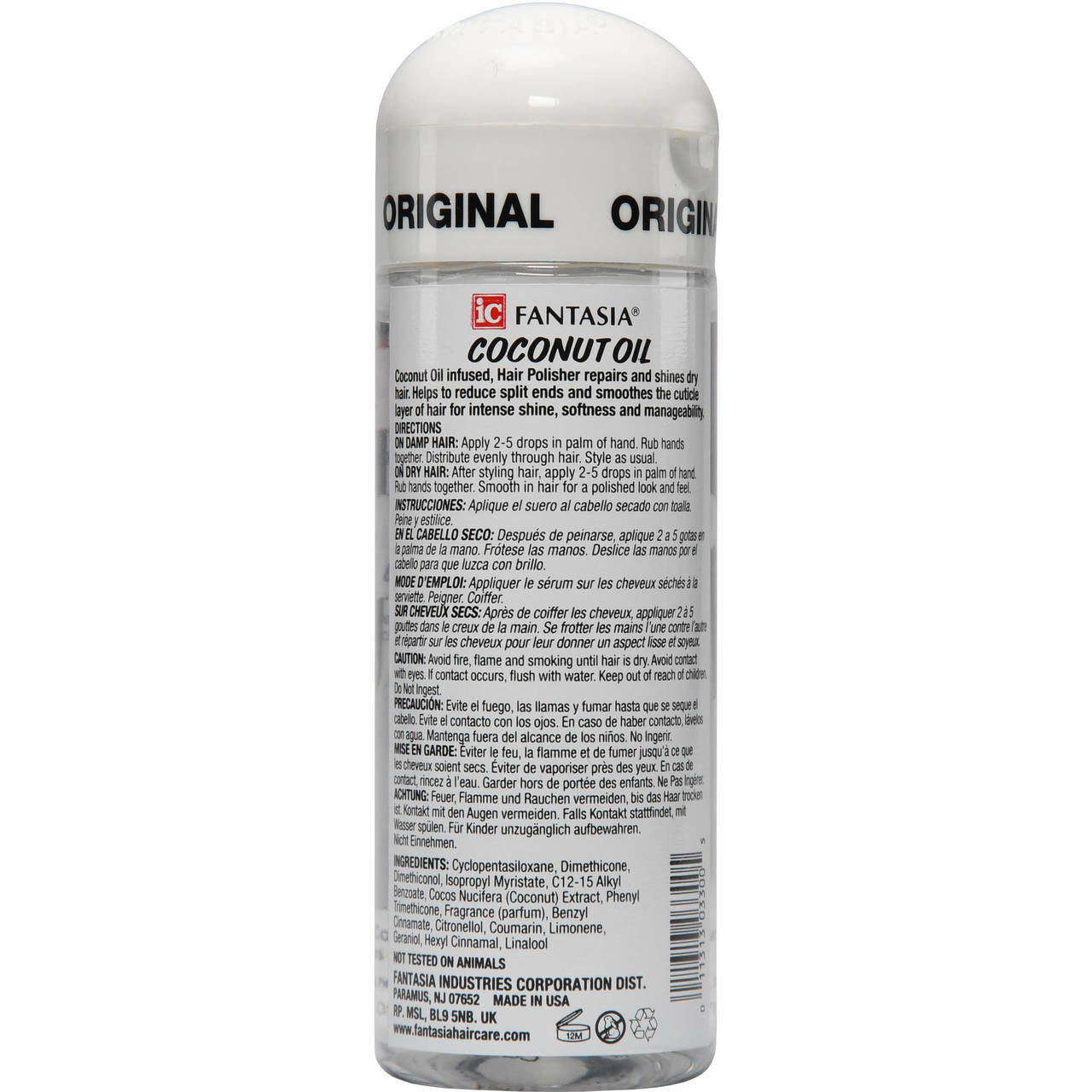 Fantasia Ic Hair Polisher Coconut Oil - 6 Oz