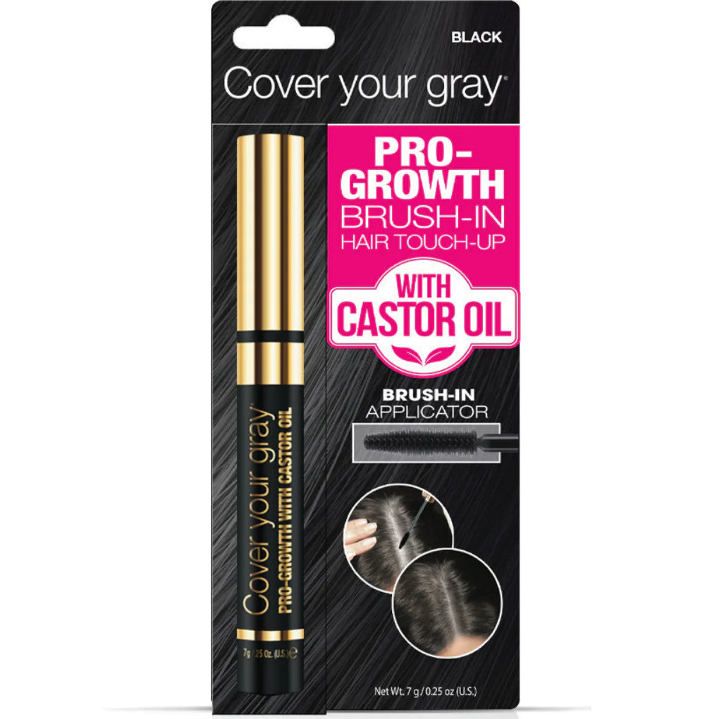 Cover Your Gray Pro-growth Brush-in Hair Touch-up With Castor Oil - Keep