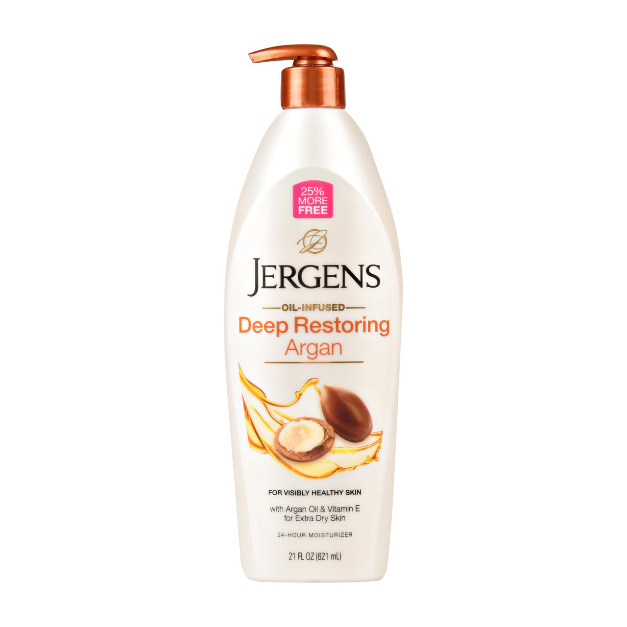 Jergens Deep Restoring Argan 24 Hour Moisturizer - 21 Oz