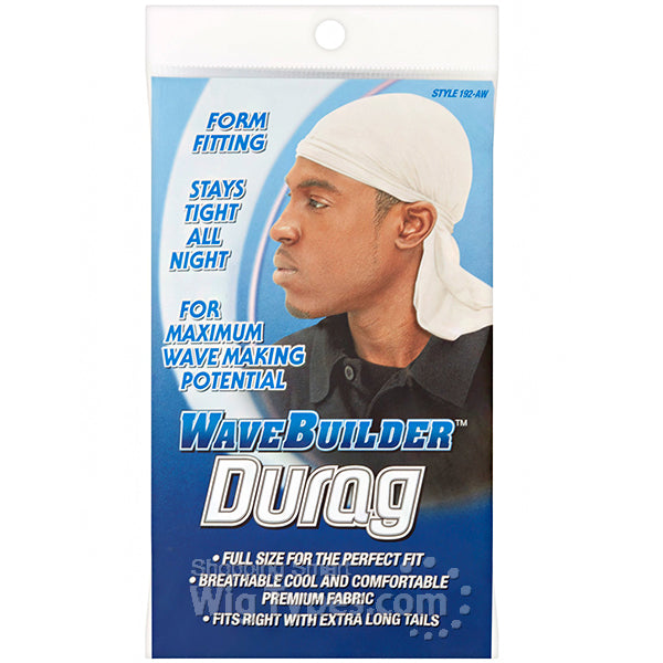 Wave Builder Durag White Style 192-AW