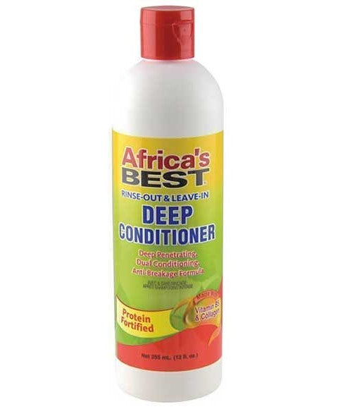 Africas Best Rinse Out & Leave In Deep Conditioner - 12oz / 355Ml