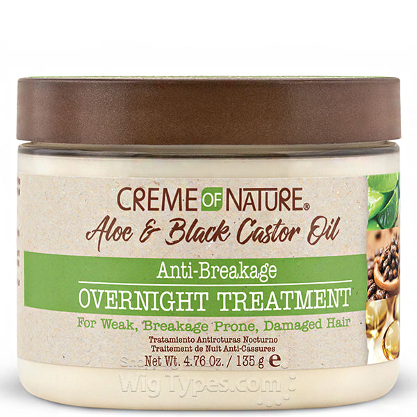 Creme of Nature Aloe & Black Castor Oil Anti-Breakage Overnight .76oz.