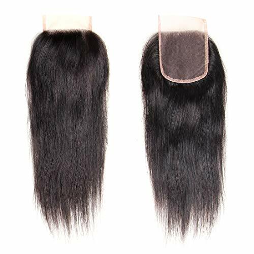 Dressmaker Brazilian Hair 4 x 4 Free Part Lace Closure - Straight Natural Color