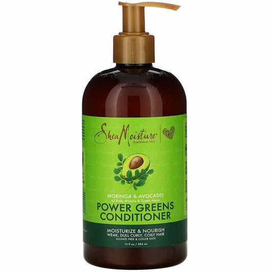 Shea Moisture Moringa & Avocado, Power Greens Conditioner 13 fl oz (384 ml)
