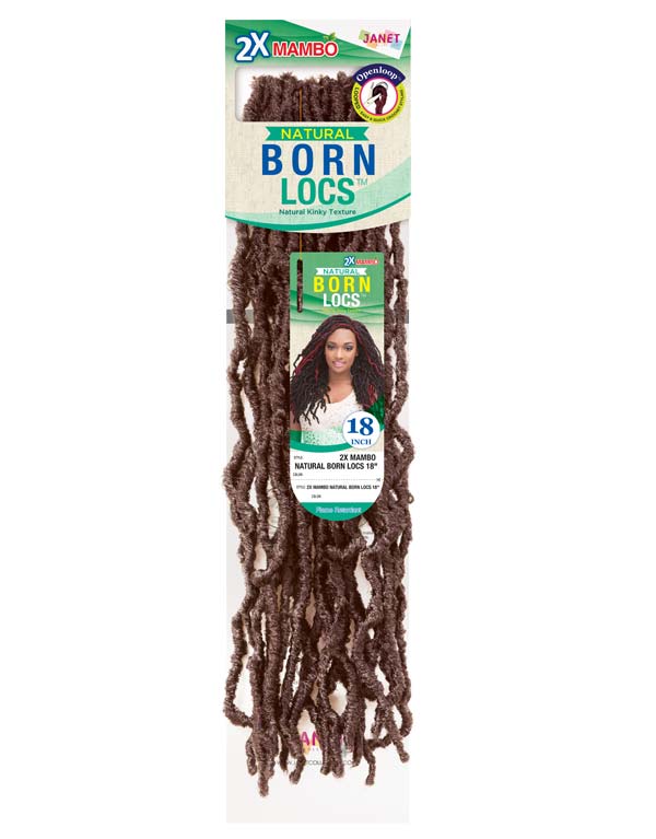 Janet Collection 2 X Mambo Natural Born Locs 18"